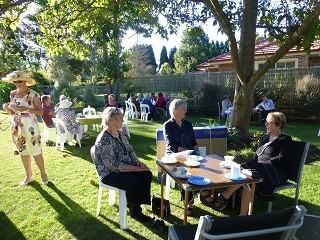 AFGW NSW Members and friends enjoying the April Garden Party